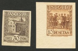 **/* 15/27s 1929. Andorra. Serie Completa, A Falta Del 50 Cts Naranja. MAGNIFICA Y RARA. (Edifil 2017: 1270€) - Other & Unclassified