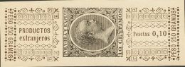 (*)/º  (1898ca). España. Fiscal. Interesante Conjunto De Sellos Con Banda Y Un Sello De POLVORA Y EXPLOSIVOS - Revenue Stamps