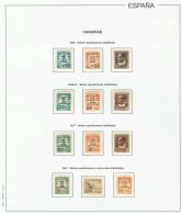 **/*  (1936ca). Canarias. Interesante Conjunto De Las Emisiones De Canarias, La Mayoría En Nuevo Con Fijasellos Y - Autres & Non Classés