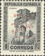 * 3hcc, 13hcc 1936. Emisiones Locales Patrióticas. Sevilla. 5 Cts Y 1 Pts. CAMBIO DE COLOR, En La Sobrecarga. MAG - Emissions Nationalistes