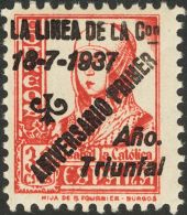 ** 36/44 1937. Emisiones Locales Patrióticas. La Linea De La Concepción. Serie Completa. MAGNIFICA. (Edifi - Emissions Nationalistes