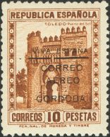 * 1/9 1937. Emisiones Locales Patrióticas. Córdoba. Serie Completa. MAGNIFICA Y RARA. - Nationalistische Ausgaben