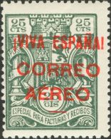 * 57, 58 1936. Emisiones Locales Patrióticas. Burgos. 25 Cts Azul Y 25 Cts Verde Bronce. MAGNIFICOS Y RAROS. (Edi - Nationalistische Uitgaves