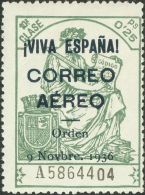 * 19/20A 1936. Emisiones Locales Patrióticas. Burgos. Serie Completa (con La Separación De 4 Mm Entre "Ord - Emissions Nationalistes