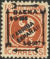 * 1/10, 2A 1937. Emisiones Locales Patrióticas. Baena. Serie Completa (el 1 Pts Con Sobrecarga Invertida) Y Adem& - Emissions Nationalistes