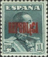 * 5/17heb 1931. Emisiones Locales Republicanas. Barcelona. Serie Completa. Variedad "I" INVERTIDA. MAGNIFICA. (Edifil 20 - Emissions Républicaines