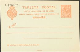 (*) EP53 1910. España. Entero Postal. 10 Cts Rojo Anaranjado Sobre Tarjeta Entero Postal. MAGNIFICA. (Edifil 2017 - Autres & Non Classés