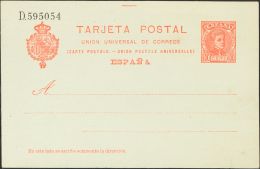(*) EP47 1904. España. Entero Postal. 10 Cts Naranja Sobre Tarjeta Entero Postal. MAGNIFICA. (Edifil 2017: 139&eu - Autres & Non Classés