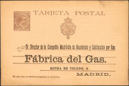 (*) EP36 1897. España. Entero Postal. 10 Cts Castaño Sobre Tarjeta Entero Postal Con Preimpresión P - Autres & Non Classés