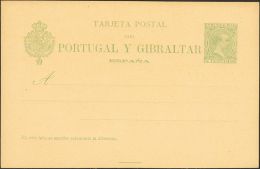 (*) EP34 1892. España. Entero Postal. 5 Cts Verde Sobre Tarjeta Entero Postal. MAGNIFICA. (Edifil 2017: 19€) - Autres & Non Classés