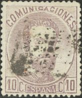 º 120 1872. España. 10 Cts Violeta. MAGNIFICO Y RARISIMO USADO VERDADERAMENTE. (Edifil 2017: 395€) - Autres & Non Classés