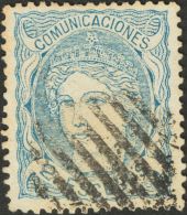 º 112 1870. España. 2 Escudos Azul. Excelente Centraje Y Color Intenso. PIEZA DE LUJO. (Edifil 2017: 840&eur - Autres & Non Classés