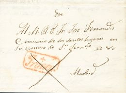 Sobre  1833. Prefilatelia. Castilla Y León. SALAMANCA A MADRID. Marca + / FRANCA, De Salamanca (P.E.12) Edici&oac - ...-1850 Prephilately