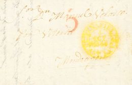 Sobre  1844. Prefilatelia. Castilla Y León. PEÑAFIEL (VALLADOLID) A MONDRAGON. Baeza PEÑAFIEL / CAS - ...-1850 Prephilately