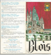 Dépliant Touristique , BLOIS , 16 Pages , PLAN , 2 Scans , Frais Fr : 1.55 Euros - Tourism Brochures