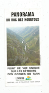 Dépliant Touristique , Lozére , Panorama Du ROC Des HOURTOUS , 2 Pages ,  2 Scans , Frais Fr : 1.55 Euros - Tourism Brochures
