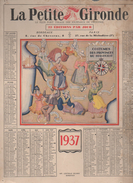 Calendrier LA PETITE GIRONDE 1937,  (F.GF 0709) - Big : 1921-40