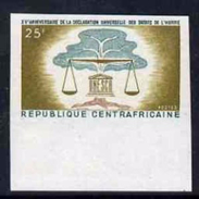 Centrafrica 1963, Human Rights, 1val IMPERFORATED - Refugees