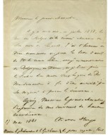 HUGO Victor (1802-1885), écrivain, Homme Politique, De L'Académie Française. - Altri & Non Classificati