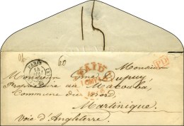 (E) PARIS (E) 60 Sur Lettre Pour St Pierre De La Martinique. 1846. - TB / SUP. - Other & Unclassified