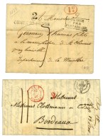 Lot De 2 Lettres De Suisse Adressées En France Avec Marques D'entrée : SUISSE / PAR / PONTARLIER Et... - Andere & Zonder Classificatie