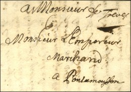 '' De Treves '' Sur Lettre Avec Texte Daté 1727. - TB. - R. - Andere & Zonder Classificatie