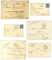 Lot De 6 Lettres Affranchies Ou En Franchise Postale Avec Obl VERSAILLES CHAMBRE DES DEPUTES. - TB - Lettres Civiles En Franchise