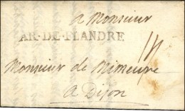 AR.DE.FLANDRE Sur Lettre Avec Texte Daté Au Camp De Frelinghen Le 2 Septembre 1706. - SUP. - R. - Marques D'armée (avant 1900)