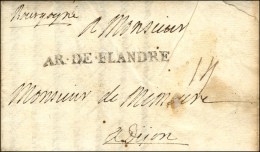 AR.DE.FLANDRE Sur Lettre Avec Texte Daté Au Camp De Frelinghen Le 8 Septembre 1706. - TB / SUP. - R. - Legerstempels (voor 1900)