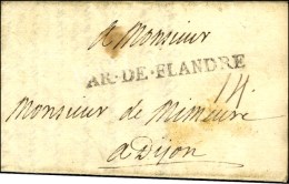 AR.DE.FLANDRE Sur Lettre Avec Texte Daté '' Au Camp De Frelinghein Le 10 Septembre 1706 ''. - TB / SUP. - R. - Armeestempel (vor 1900)