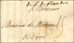 Marque Manuscrite '' De L'Arm De Flandre '' Sur Lettre Avec Texte Daté Au Camp De Bedoé Le 28 Juin... - Armeestempel (vor 1900)