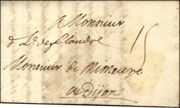 '' De L De Flandre '' Sur Lettre Daté Au Camp De Louvain Le 2 Septembre 1705. - TB / SUP. - R. - Marques D'armée (avant 1900)
