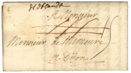 Marque Manuscrite '' De L'Arm De Flandre '' Sur Lettre Avec Texte Daté Au Camp De Duisbourg Le 23 Aout 1705.... - Army Postmarks (before 1900)