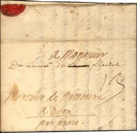 '' De L'armée De Flandre '' Sur Lettre Avec Texte Daté Au Camp De Santen Le 4 Mai 1702. - TB / SUP. -... - Marques D'armée (avant 1900)