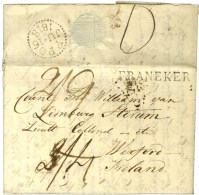 FRANEKER Sur Lettre Pour L'Irlande. 1818. - TB. - 1792-1815: Départements Conquis