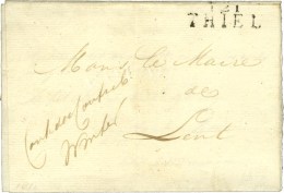 121 / THIEL Sur Lettre En Franchise. 1812. - TB. - 1792-1815: Veroverde Departementen