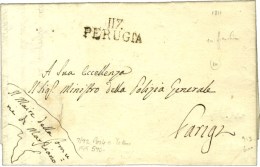 117 / PERUGIA Sur Lettre En Franchise. 1811. - SUP. - 1792-1815: Départements Conquis