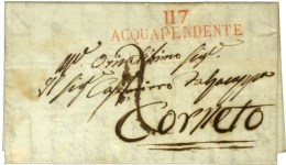 117 / ACQUAPENDENTE Rouge. 1811. - SUP. - 1792-1815: Départements Conquis
