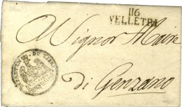 116 / VELLETRI + Cachet Aigle Du Département Du Tibre. 1811. - SUP. - 1792-1815: Départements Conquis