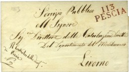 113 / PESCIA Rouge. 1813. - SUP. - 1792-1815: Départements Conquis