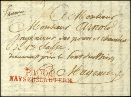 P. 100. P. / KAYSERSLAUTERN Rouge. An 13. - SUP. - 1792-1815: Départements Conquis