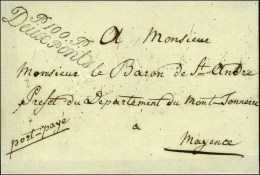 P. 100. P / Deux Ponts Sur Lettre Sans Texte. - SUP. - R. - 1792-1815: Départements Conquis