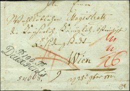 P. 100. P. / Deux Ponts Sur Lettre Pour Vienne. 1812. - SUP. - R. - 1792-1815: Départements Conquis