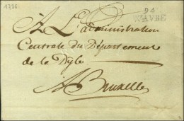 94 / WAVRE Sur Lettre En Franchise. 1796. - TB / SUP. - R. - 1792-1815: Départements Conquis