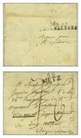55 / METZ Sur Lettre Avec Texte Non Daté, Adressée à Willenstadt, Département Des Deux... - 1792-1815: Départements Conquis