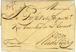 P. 93. P. / ANVERS Sur Lettre En Franchise Pour Midelbourg. Au Recto, Préfet / Deux Nethes. 1811. - TB /... - 1792-1815: Veroverde Departementen
