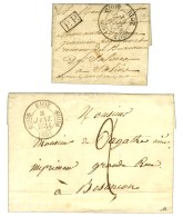 Lot De 2 Lettres Avec Càd T 11 : RIOZ Taxe 2 1834 Et P. P. 1832. - SUP. - Sonstige & Ohne Zuordnung