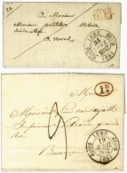 Lot De 2 Lettres Avec Càd T 11 : LURE Taxe 3 1832 Et P. P. 1837. - SUP. - Sonstige & Ohne Zuordnung