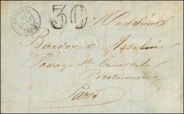 Càd Taxe Bleu CHARONNE / (15c.) + Taxe 30 DT. 1854. - SUP. - Sonstige & Ohne Zuordnung