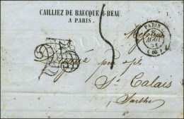 Càd PARIS (60) Taxe 25 DT Annulée Par La Grille Et Remplacée Par La Taxe Tampon 5. 1851. - TB... - Sonstige & Ohne Zuordnung